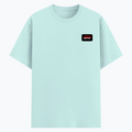 Cotton Stretch T-Shirt | Unisex Fit | 95% Cotton 5% Spandex Blend | Stretchable, Breathable | Adults | Personalized | DTG | Bold | Rebellion | Defiance | Everyday | Defiant - DTG Print - left pocket - Mint - mockup 3
