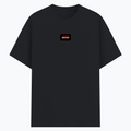 Basic T-Shirt | Unisex Fit | Poly-Cotton Blend | Bio & Silicon Washed | Durable Lycra Rib Neck | Adults | Personalized | DTG | Bold | Rebellion | Defiance | Everyday | Defiant - front - Black melange - mockup 1