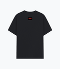 Basic T-Shirt | Unisex Fit | Poly-Cotton Blend | Bio & Silicon Washed | Durable Lycra Rib Neck | Adults | Personalized | DTG | Bold | Rebellion | Defiance | Everyday | Defiant - back - Black melange - mockup 2