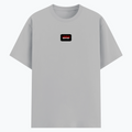 Basic T-Shirt | Unisex Fit XS-2XL | Poly-Cotton Blend Soft Finish | Durable Stitching Lycra Rib Neck | Adults | Personalized | DTG | Bold | Rebellion | Defiance | Everyday | Defiant - front - Grey Melange - mockup 1
