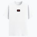 Basic T-Shirt | Unisex Fit XS-2XL | Poly-Cotton Blend Soft Finish | Durable Stitching, Lycra Rib Neck | Adults | Personalized | DTG | Bold | Rebellion | Defiance | Everyday | Defiant - front - White - mockup 1