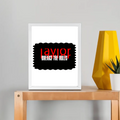 Framed Poster | Multiple Sizes & Frame Colors | 300 GSM Art Paper, Laminated | Fade-Proof Digital Print, Mounting Kit Included | Unisex | Personalized | Bold | Rebellion | Defiance | Everyday | Defiant - front_8x10In - 8x10In - mockup 2