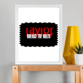 Framed Poster | Multiple Sizes & Frame Colors | 300 GSM Art Paper, Laminated | Fade-Proof Digital Print, Mounting Kit Included | Unisex | Personalized | Bold | Rebellion | Defiance | Everyday | Defiant - front_11x14In - 11x14In - mockup 4