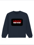Oversized Sweatshirt | Relaxed Fit | 400 GSM Cotton Blend | DTG Ready | Pre-Shrunk | Drop Shoulder | Unisex Adult | Personalized | DTG | Bold | Rebellion | Defiance | Everyday | Defiant - front - Navy Blue - mockup 1