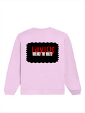 Oversized Sweatshirt | Relaxed Fit Drop Shoulder | 400 GSM Cotton Blend DTG | Pre-Shrunk Bio-Washed | Unisex Adult | Personalized | DTG | Bold | Rebellion | Defiance | Everyday | Defiant - back - Light Baby Pink - mockup 2
