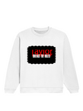 Oversized Sweatshirt | Relaxed Fit, Drop Shoulder, Unisex | 400 GSM Cotton Blend | Pre-Shrunk, Bio-Washed | Personalized | DTG | Bold | Rebellion | Defiance | Everyday | Defiant - front - White - mockup 1