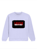 Oversized Sweatshirt | Relaxed Fit, Drop Shoulder | 400 GSM Cotton Blend, DTG Ready | Pre-Shrunk, Durable, Cozy | Unisex Adult | Personalized | DTG | Bold | Rebellion | Defiance | Everyday | Defiant - front - Lavender - mockup 1