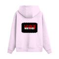Oversized Hoodie | Relaxed Fit, Drop Shoulder | 400 GSM Cotton Blend | Pre-Shrunk, Warm | Unisex | Personalized | DTG | Bold | Rebellion | Defiance | Everyday | Defiant - back - Light Baby Pink - mockup 2