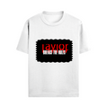 Male Standard Crew T-Shirt | Men's Regular Fit | 100% Cotton DTG Print | Soft & Durable | Personalized | DTG | Bold | Rebellion | Defiance | Everyday | Defiant - front - White - mockup 1