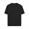 Male Standard Crew T-Shirt | Men's Regular Fit | 100% Cotton DTG Print | Soft & Durable | Personalized | DTG | Bold | Rebellion | Defiance | Everyday | Defiant - right pocket - Black - mockup 6