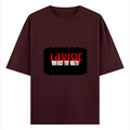 Oversized Classic T-Shirt | Unisex Oversized Fit | 100% Super-Combed Cotton, 240 GSM | Pre-Shrunk, Double-Stitched | Unisex | Personalized | DTG | Bold | Rebellion | Defiance | Everyday | Defiant - front - Maroon - mockup 1
