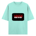 Oversized Classic T-Shirt | Unisex Oversized Fit | 100% Super-Combed Cotton, 240 GSM | Pre-Shrunk, Double-Stitched | Unisex | Personalized | DTG | Bold | Rebellion | Defiance | Everyday | Defiant - front - Mint - mockup 1