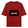 Oversized Classic T-Shirt | Unisex Oversized Fit | 100% Super-Combed Cotton, 240 GSM | Pre-Shrunk, Double-Stitched | Unisex | Personalized | DTG | Bold | Rebellion | Defiance | Everyday | Defiant - front - Red - mockup 1