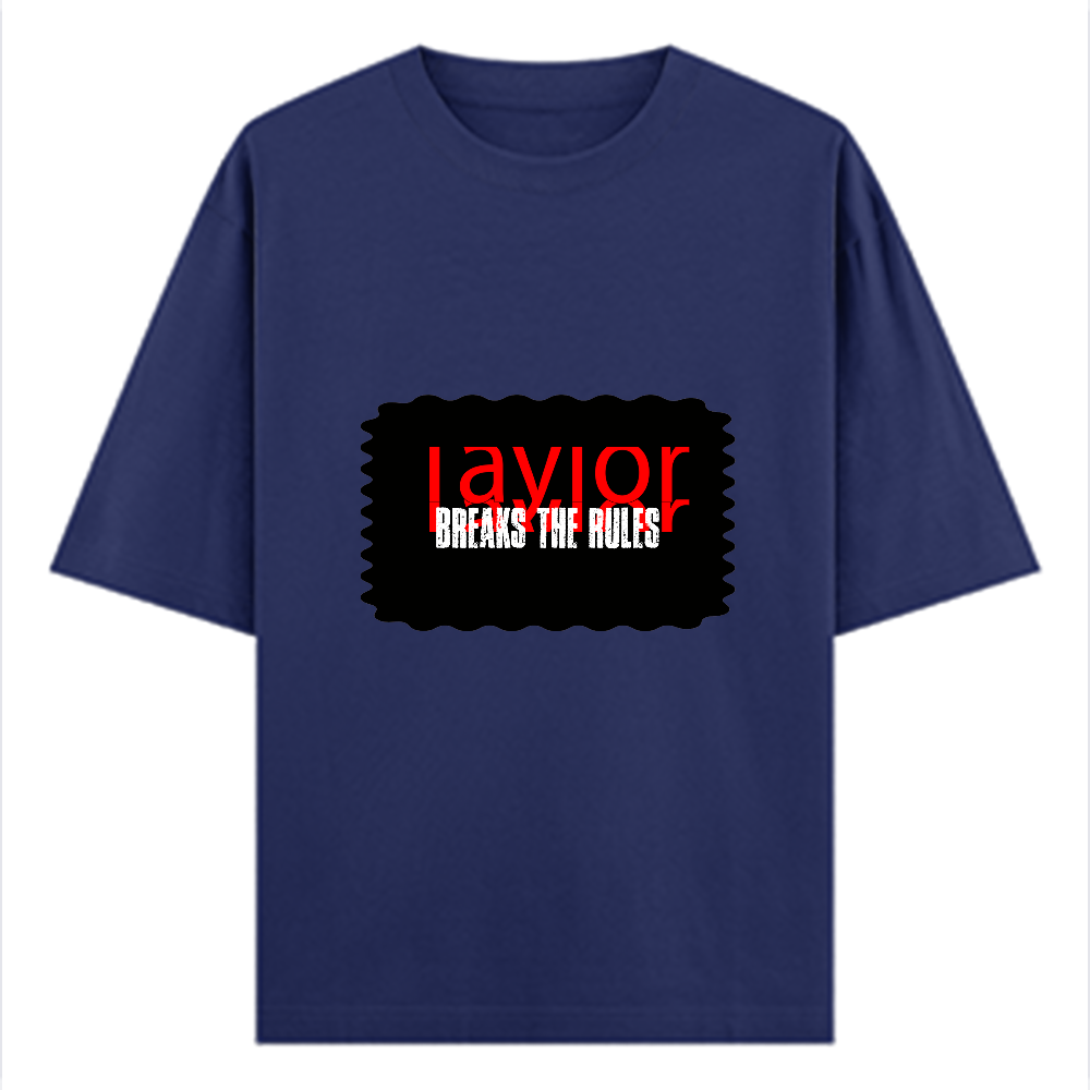 Oversized Classic T-Shirt | Unisex Oversized Fit | 100% Super-Combed Cotton, 240 GSM | Pre-Shrunk, Double-Stitched | Unisex | Personalized | DTG | Bold | Rebellion | Defiance | Everyday | Defiant - front - Royal Blue - mockup 1