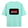 Oversized Classic T-Shirt | Unisex Oversized Fit | 100% Super-Combed Cotton, 240 GSM | Pre-Shrunk, Double-Stitched | Unisex | Personalized | DTG | Bold | Rebellion | Defiance | Everyday | Defiant - back - Mint - mockup 2