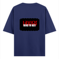 Oversized Classic T-Shirt | Unisex Oversized Fit | 100% Super-Combed Cotton, 240 GSM | Pre-Shrunk, Double-Stitched | Unisex | Personalized | DTG | Bold | Rebellion | Defiance | Everyday | Defiant - back - Royal Blue - mockup 2