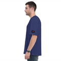 Oversized Classic T-Shirt | Unisex Oversized Fit | 100% Super-Combed Cotton, 240 GSM | Pre-Shrunk, Double-Stitched | Unisex | Personalized | DTG | Bold | Rebellion | Defiance | Everyday | Defiant - right sleeve - Royal Blue - mockup 6