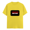 Men's Classic Crew T-Shirt | Regular Fit | 180 GSM Bio-Washed Cotton | DTG Printed | Double-Stitched Seams | Personalized | DTG | Bold | Rebellion | Defiance | Everyday | Defiant - front - New Yellow - mockup 1