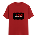 Men's Classic Crew T-Shirt | Regular Fit | 180 GSM Bio-Washed Cotton | DTG Printed | Double-Stitched Seams | Personalized | DTG | Bold | Rebellion | Defiance | Everyday | Defiant - front - Red - mockup 1