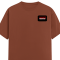Men's Classic Crew T-Shirt | Regular Fit | 180 GSM Bio-Washed Cotton | DTG Printed | Double-Stitched Seams | Personalized | DTG | Bold | Rebellion | Defiance | Everyday | Defiant - left pocket - Copper - mockup 3