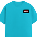 Men's Classic Crew T-Shirt | Regular Fit | 180 GSM Bio-Washed Cotton | DTG Printed | Double-Stitched Seams | Personalized | DTG | Bold | Rebellion | Defiance | Everyday | Defiant - left pocket - SkyBlue - mockup 3