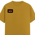 Female Classic Crew T-Shirt | Regular Fit | 180 GSM Bio-Washed Cotton Blend | Double Stitched Seam | Women's | Personalized | DTG | Bold | Rebellion | Defiance | Everyday | Defiant - right pocket - Mustard Yellow - mockup 4