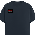 Female Classic Crew T-Shirt | Regular Fit Women's | 180 GSM Bio-Washed Cotton Blend | Double Stitched, Pre-Shrunk | Women | Personalized | DTG | Bold | Rebellion | Defiance | Everyday | Defiant - right pocket - Navy Blue - mockup 4