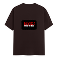 Female Classic Crew T-Shirt | Regular Fit | Women | 180 GSM Bio-Washed Cotton Blend | DTG | Pre-Shrunk | Double Stitched | Personalized | Bold | Rebellion | Defiance | Everyday | Defiant - back - Coffee Brown - mockup 2