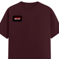Female Classic Crew T-Shirt | Regular Fit | Women | 180 GSM Bio-Washed Cotton Blend | DTG | Pre-Shrunk | Double Stitched | Personalized | Bold | Rebellion | Defiance | Everyday | Defiant - right pocket - Maroon - mockup 4