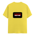 Female Classic Crew T-Shirt | Regular Fit Women's | 180 GSM Bio-Washed Cotton | Double Stitched, Pre-Shrunk | Personalized | DTG | Bold | Rebellion | Defiance | Everyday | Defiant - back - New Yellow - mockup 2