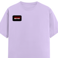 Female Classic Crew T-Shirt | Regular Fit Women's | 180 GSM Bio-Washed Cotton | Double Stitched, Pre-Shrunk | Personalized | DTG | Bold | Rebellion | Defiance | Everyday | Defiant - right pocket - Lavender - mockup 4