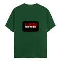 Female Classic Crew T-Shirt | Women's Regular Fit | 180 GSM Bio-Washed Cotton Blend | Double Stitched Seam | Folded Neck | Women | Personalized | DTG | Bold | Rebellion | Defiance | Everyday | Defiant - back - Bottle Green - mockup 2