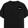 Female Classic Crew T-Shirt | Women's Regular Fit | 180 GSM Bio-Washed Cotton Blend | Pre-Shrunk, Double Stitched | Women | Personalized | DTG | Bold | Rebellion | Defiance | Everyday | Defiant - left pocket - Black - mockup 3