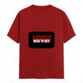Women's Classic Crew T-Shirt | Regular Fit | 180 GSM Bio-Washed Cotton | DTG Print | Double Stitched | Pre-Shrunk | Personalized | DTG | Bold | Rebellion | Defiance | Everyday | Defiant - front - Red - mockup 1