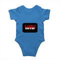 Rompers | Baby Infant | 180 GSM Bio-Washed Cotton DTG | Double-Stitched Pre-Shrunk | Unisex | Personalized | DTG | Bold | Rebellion | Defiance | Everyday | Defiant - back - Orchid Blue - mockup 2
