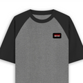 Unisex Oversized Raglan T-Shirt | 180 GSM Bio-Washed Cotton | DTF Print Ready | Relaxed Fit | Adults | Personalized | DTF | Bold | Rebellion | Defiance | Everyday | Defiant - left pocket - mockup 3