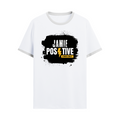 Ringer T-shirt | Unisex | DTG Print | Contrast Trim | Men's, Women's | Personalized | DTG | Grunge | Positivity | Motivation | Everyday | Uplifting - front - White Black - mockup 1