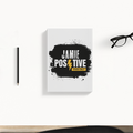 Daily Planner | 3-Month Undated | 300 GSM Cover, 70 GSM Pages, Digital Print | 204 Pages, Soft-Bound, Perfect Binding, Dotted Pages | Unisex | Personalized | Grunge | Positivity | Motivation | Everyday | Uplifting - back - White - mockup 2