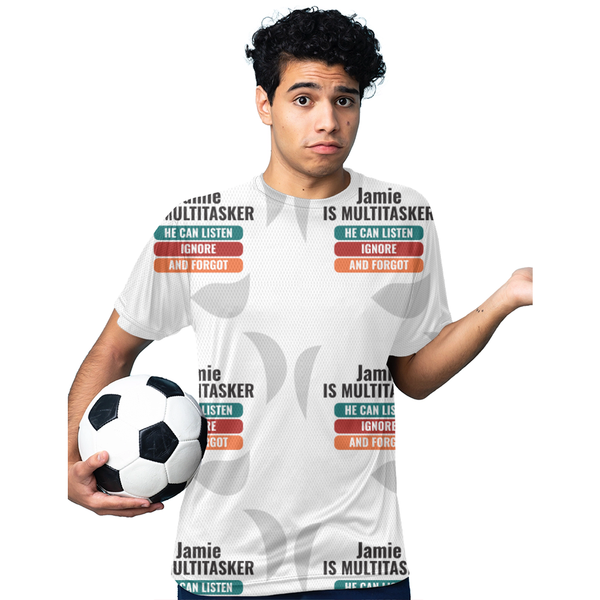 Personalized Graphic Design T-Shirt with Custom Name - Sports T Shirt T-Shirt