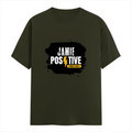 Classic Crew T-Shirt | Men's Regular Fit | 180 GSM Bio-Washed Cotton | DTG Print Ready | Double-Stitched & Ribbed Neck | Personalized | DTG | Grunge | Positivity | Motivation | Everyday | Uplifting - front - Olive Green - mockup 1