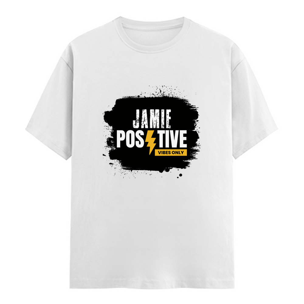 Classic Crew T-Shirt | Men's Regular Fit | 180 GSM Bio-Washed Cotton | DTG Print Ready | Double-Stitched & Ribbed Neck | Personalized | DTG | Grunge | Positivity | Motivation | Everyday | Uplifting - front - White - mockup 1