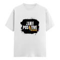 Classic Crew T-Shirt | Men's Regular Fit | 180 GSM Bio-Washed Cotton | DTG Print Ready | Double-Stitched & Ribbed Neck | Personalized | DTG | Grunge | Positivity | Motivation | Everyday | Uplifting - front - White - mockup 1