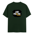 Classic Crew T-Shirt | Men's Regular Fit | 180 GSM Bio-Washed Cotton | DTG Print Ready | Double-Stitched & Ribbed Neck | Personalized | DTG | Grunge | Positivity | Motivation | Everyday | Uplifting - back - Bottle Green - mockup 2