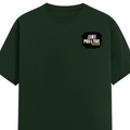 Classic Crew T-Shirt | Men's Regular Fit | 180 GSM Bio-Washed Cotton | DTG Print Ready | Double-Stitched & Ribbed Neck | Personalized | DTG | Grunge | Positivity | Motivation | Everyday | Uplifting - left pocket - Bottle Green - mockup 3