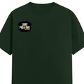 Classic Crew T-Shirt | Men's Regular Fit | 180 GSM Bio-Washed Cotton | DTG Print Ready | Double-Stitched & Ribbed Neck | Personalized | DTG | Grunge | Positivity | Motivation | Everyday | Uplifting - right pocket - Bottle Green - mockup 4