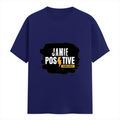 Female Classic Crew T-Shirt | Women's Regular Fit | 180 GSM Bio-Washed Cotton | Double Stitched, Pre-Shrunk | Personalized | DTG | Grunge | Positivity | Motivation | Everyday | Uplifting - front - Royal Blue - mockup 1