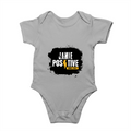 Rompers | Regular Fit Baby & Toddler | Bio-Washed Cotton | Double Stitched, Pre-Shrunk | Unisex | Personalized | DTG | Grunge | Positivity | Motivation | Everyday | Uplifting - front - Grey Melange - mockup 1