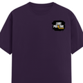 Men's Classic Crew T-Shirt | Regular Fit | 180 GSM Bio-Washed Cotton | DTF Print Ready | Pre-Shrunk, Durable | Personalized | DTF | Grunge | Positivity | Motivation | Everyday | Uplifting - left pocket - Purple - mockup 3