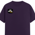 Men's Classic Crew T-Shirt | Regular Fit | 180 GSM Bio-Washed Cotton | DTF Print Ready | Pre-Shrunk, Durable | Personalized | DTF | Grunge | Positivity | Motivation | Everyday | Uplifting - right pocket - Purple - mockup 4