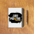 NotePad | A5 Size | Digital Print | 120 Pages | Unisex | Personalized | Grunge | Positivity | Motivation | Everyday | Uplifting - back_3 - White - mockup 6